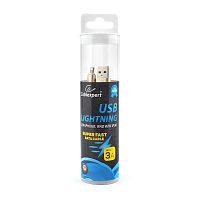 Кабель Cablexpert для Apple CC-U-APUSB02Gd-1M, AM/Lightning, серия Ultra, длина 1м, золотой, блистер | код CC-U-APUSB02Gd-1M | Cablexpert