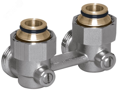 Узел нижнего подключения E1/50 угловой 1/2'x3/4'MEIBES | код RW1230111 | Meibes