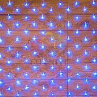 Гирлянда "Сеть" 1.8х1.5м 180LED син. провод прозр. | код 215-133 | Neon-Night