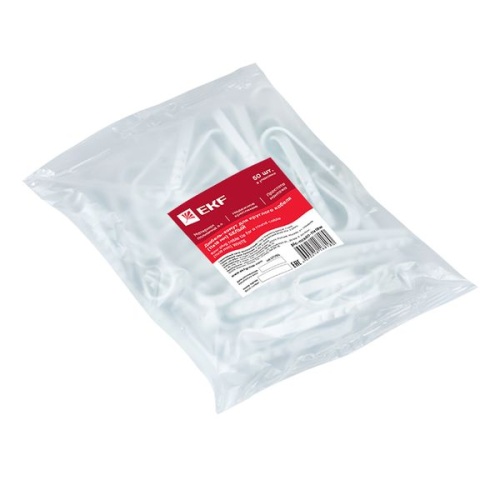 Дюбель-хомут для круглого кабеля (11-18мм) белый (50шт,) PROxima | код plc-ncs50-11x18w | EKF фото 5