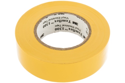 Изолента ПВХ желтая 19 мм 20 м. Temflex 1300 | код 7100080342 | 3М