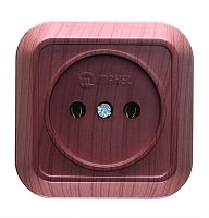 накладная орех розетка б/з (квадрат) | код 45402 | Makel