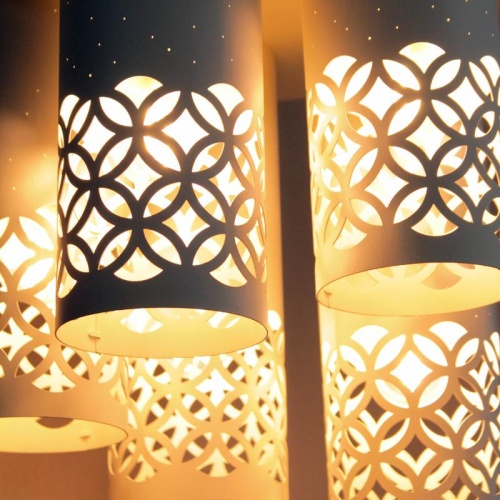 Светильник Касабланка 151 бел. муар НПБ 01-5х60-157 Е27 ИУ | код 1005404803 | Элетех фото 3