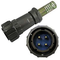 Разъём быстроразъёмный SZC FQ24-4pin TJ-12, 4-х контакнтый | код 107010 | SZC