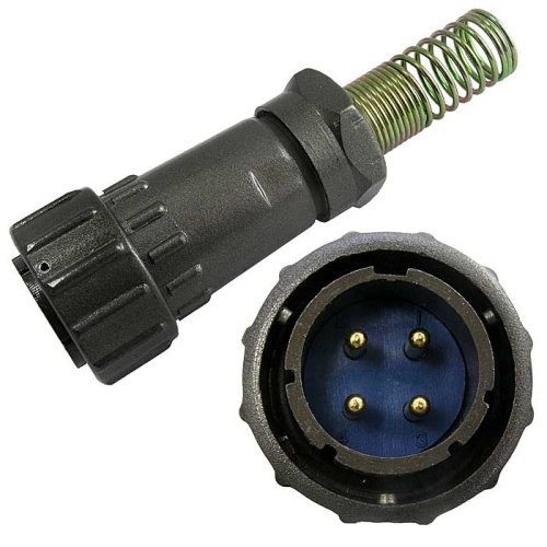 Разъём быстроразъёмный SZC FQ24-4pin TJ-12, 4-х контакнтый | код 107010 | SZC