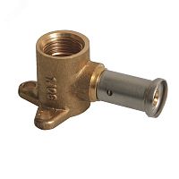 Водорозетка пресс 16х1/2'ВР укороченная (35 мм), латунь | код 2P-1604K | Henco