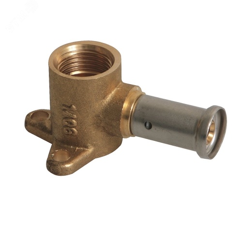 Водорозетка пресс 16х1/2'ВР укороченная (35 мм), латунь | код 2P-1604K | Henco