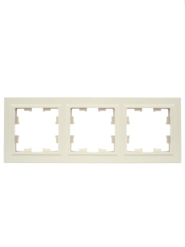 BRITE Рамка 3-местная РУ-3-БрКр бежевый | код BR-M32-K10 | IEK фото 5