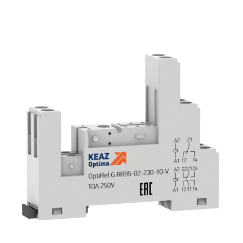 Розетка для реле OptiRel G RR95-02-230-10-V | код 281173 | КЭАЗ