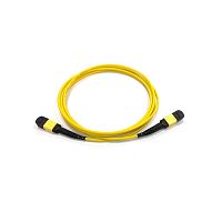 Сборка кабельная MPO-MPO, 12 волокон OS2, тип B (Key Up-Key Up), низкие потери, LSZH, 30 м, желтая | код LAN-12M-12M/OS2B-30 | LANMASTER