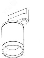 Светильник LED ТРЕК (ССО) 10Вт 1100Лм 4,0К КСС Г60 IP40 RAL9003 сигнальный белый неповоротный на шинопровод | код LE-ССО-16-010-8006-40Д+RAL9003 | Led Effect