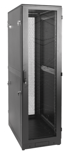 Шкаф телекоммуникационный напольный 42U (800 ? 800) дверь перфорированная | код ШТК-М-42.8.8-4ААА | ЦМО