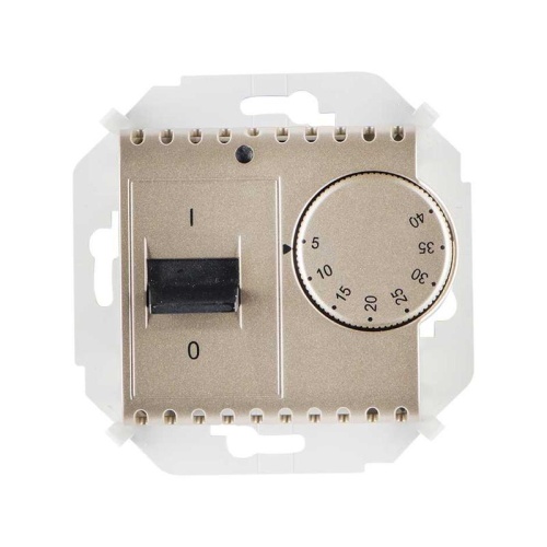 Регулятор для теплого пола с зондом 16А 230В 3600Вт 5-40град IP20 шампань | код 1591775-034 | Simon Регулятор для теплого пола с зондом 16А 230В 3600Вт 5-40град IP20 шампань | код 1591775-034 | Simon