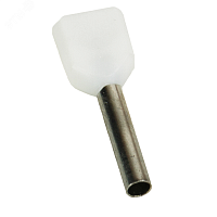 Наконечник штыревой втулочный под два провода НШвИ2 OptiKit T-Shv2-PVC- 0,75-10(100шт) | код 278044 | КЭАЗ