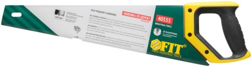 Ножовка по дереву, переменный профиль, каленый зуб, по живой/влажной древесине, Профи 450 мм | код 40533 | FIT фото 3 Ножовка по дереву, переменный профиль, каленый зуб, по живой/влажной древесине, Профи 450 мм | код 40533 | FIT фото 3