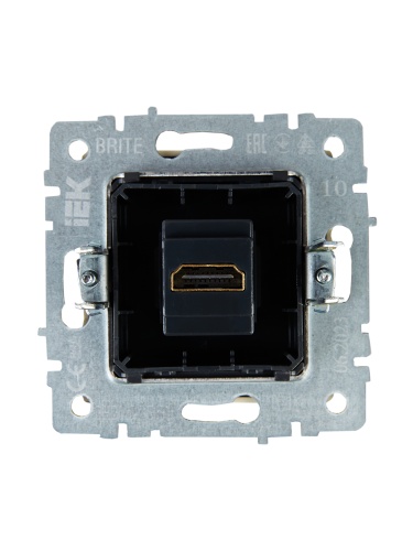 BRITE Розетка HDMI РHDMI-0-БрКр бежевый | код BR-H10-K10 | IEK фото 5