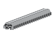 241351 Клемма TB концевая проходная 2-2 с бок. подключ. с защелк. ножками, сер., шт | код 241351 | SUPU