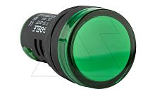 Индикатор светодиодный моноблочный AD116-22DS, зеленый, LED 110VAC/DC, IP65, 22mm | код AD116-22DS/G26 | GQELE