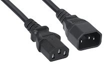 Кабель питания монитор-компьютер IEC 320 C13 - IEC 320 C14 (3x0.75), 1.8 м (PC-189-VDE-1.8M) | код 2103k | Cabeus