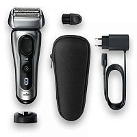 Бритва сетчатая Braun Series 8 8417s реж.эл.:4 питан.:аккум. серебристый/черный | код 1913972 | Braun