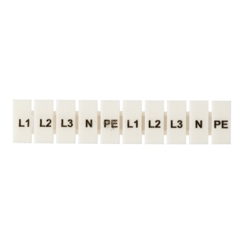 Маркеры для JXB-ST 2,5 с символами "L1, L2, L3, N, PE" (100 шт,) PROxima | код zb-st-2.5-L-1-3 | EKF
