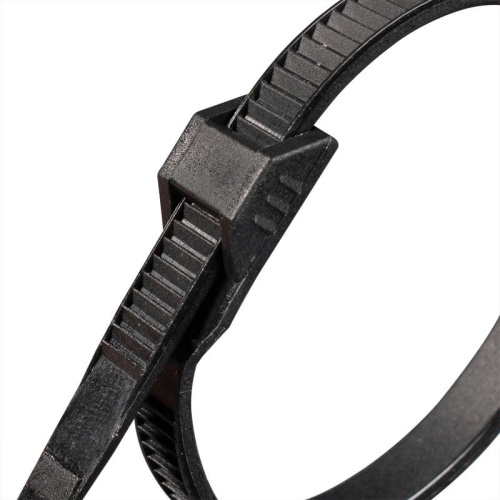 Хомут кабельный КСУ 9х610 с усилен. замком нейлон. черн. (уп.100шт) Fortisflex 91704