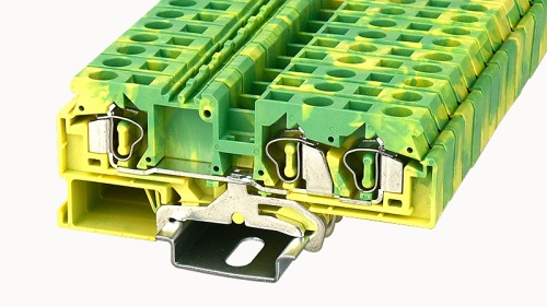 WS6-TW-PE-01P-1C-00Z(H), Клемма пружинная WS, 6 мм.кв., 3C, PE, шт | код 11030000322 | DEGSON