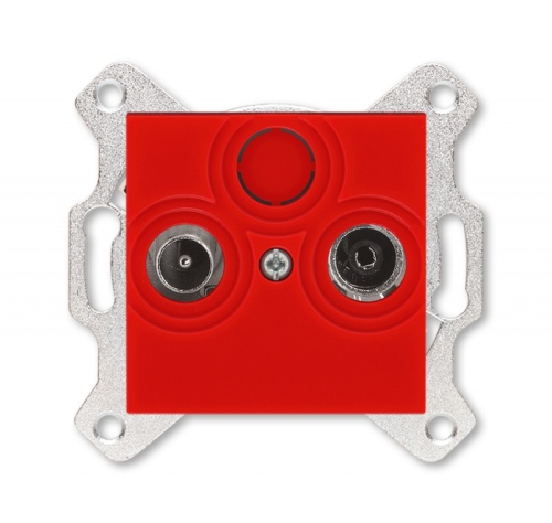 Розетка TV-R ABB Levit оконечная красный 5011H-A03503 65W | код 2CHH083503A6065 | ABB