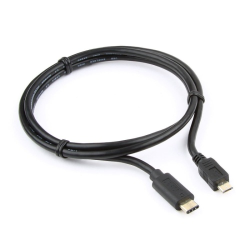 Кабель USB Cablexpert CCP-USB2-mBMCM-1M, USB2.0 microBM/USB Type-C, 1м, пакет | код CCP-USB2-mBMCM-1M | Cablexpert