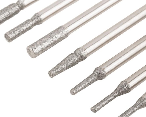 Шарошки, усиленная сталь с алмазным напылением, штифт диаметр 3 мм, 20 шт | код 36480М | FIT фото 9 Шарошки, усиленная сталь с алмазным напылением, штифт диаметр 3 мм, 20 шт | код 36480М | FIT фото 9