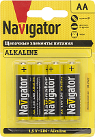 Элемент питания алкалиновый AA/LR6 61 463 NBT-NPE-LR6-BP4 | код 61463 | Navigator