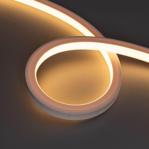 Лента светодиодная герметичная NOVA-TOP-PU-A120-16x15mm 24V Warm2700 (10 W/m, IP68, 5m, wire x2) (ARL, Полиуретан) | код 49072 | Arlight