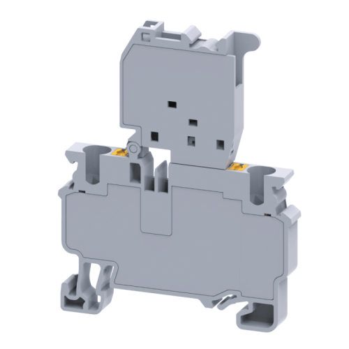 Клемма для предохранителей с индикатором push-in OptiClip CPF-4-HESILED-60V-(5x20)-10A-(0,2-4)-серый | код 331876 | КЭАЗ