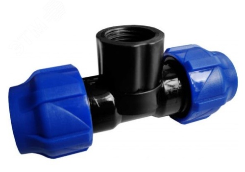 Тройник компрессионный переходной с внутренней резьбой 20-3/4дюйм-20 (80/20) | код 1210012003420 | VALFEX