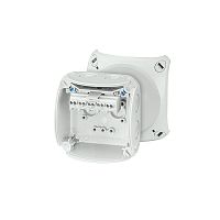 Коробка клеммная 5 положений до 4мм2 93х93х62 IP66/67 серая стойкая к УФ (KF 0202 G) | код 62000043 | HENSEL