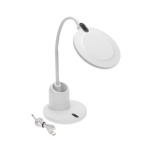 Светильник настольный LED 12Вт с органайзером бел. Rexant 75-0224 фото 7