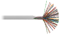 Кабель NETLAN U/UTP 50 пар, Кат.5 (Класс D), 100МГц, одножильный, BC (чистая медь), внутренний, PVC нг(B), серый, 305м | код EC-UU050-5-PVC-GY-3 | NETLAN