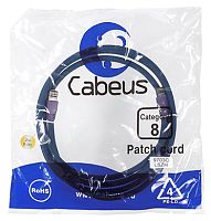 Cabeus PC-SSTP-RJ45-Cat.8-1.5m-LSZH Патч-корд S/FTP, категория 8 (40G, 2000 MHz), 2xRJ45/8p8c, экранированный, синий, LSZH, 1.5 м | код 9702c | Cabeus