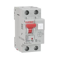 АВДТ YON MDR63 1P+N 10A C 10mA 6kA тип A | код MDR63-21C10-A | DKC