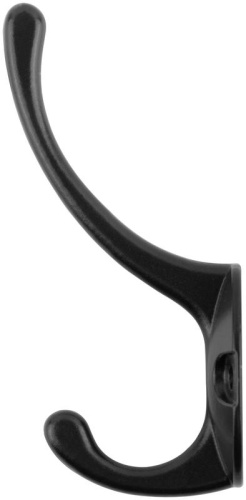 Крючок-вешалка двойн. черн. 6687 фото 3