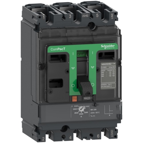 АВТОМ.ВЫКЛ.NSX160F 36kA AC 3П3Т 150A MA | код C16F3MA150 | SCHNEIDER ELECTRIC