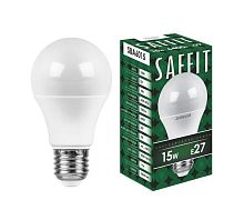 Лампа светодиодная LED 15вт Е27 дневной (SBA6015) | код 55012 | SAFFIT