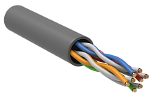 Витая пара U/UTP 5E 4х2х0,52 solid PVC серый (305м) РФ | код. LC1-C5E04-111-P-R | ITK