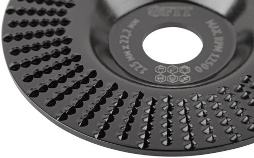 Диск обдирочный по дереву, плоский, посадочный диаметр 22,2 мм, 125 мм, средняя насечка | код 39528 | FIT фото 6 Диск обдирочный по дереву, плоский, посадочный диаметр 22,2 мм, 125 мм, средняя насечка | код 39528 | FIT фото 6