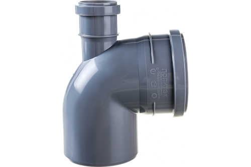 Отвод 90 град. 110 с выходом 50 левый+правый | код 300111050ЛП | Политэк