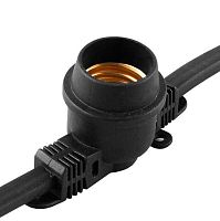 Гирлянда Белт-лайт 100м 400 патронов Е27 IP65 черный | код 48167 | Feron