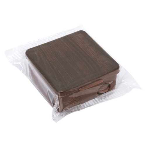 Коробка распаячная КМР-030-014 с крышкой (100х100х55), 8 мембранных вводов тёмное дерево IP54 PROxima | код plc-kmr-030-014-t | EKF фото 3