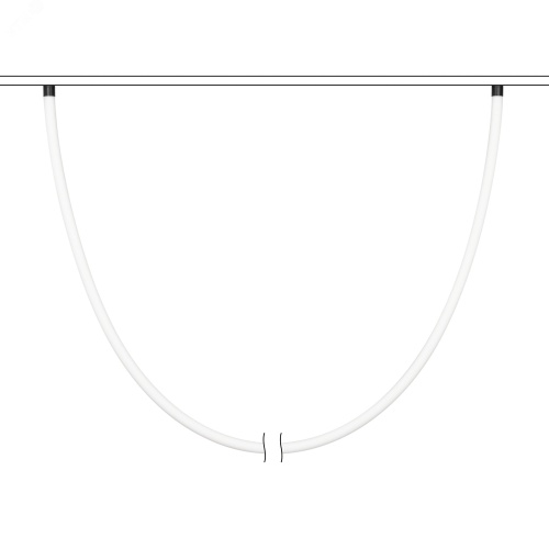 Светильник MAG-FLEX-TUBE-ELASTIC-L5000-70W Day4000 (BK, 360 deg, 48V) (IP20 металл, 3 года) | код 35385 | Arlight