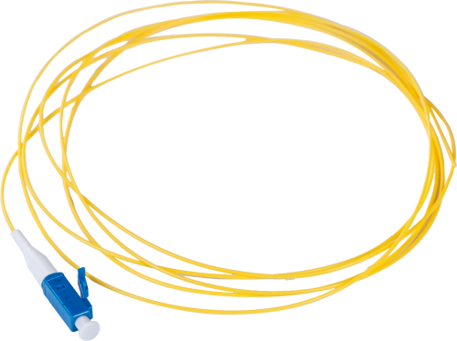 Шнур оптический монтажный 9/125 LC/SM 1 метр (pigtail) | код Pt-LC/SM-1м | ИнфоТелеком