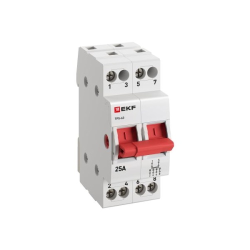 Переключатель трехпозиционный ТПС-63 2P 25А PROxima | код TPS225 | EKF фото 3